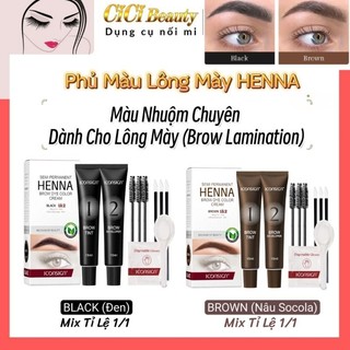 Nhuộm lông mày henna cao cấp brow lamination