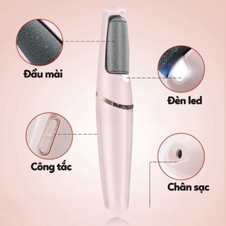 Máy Mài Chà Gót Chân Cầm Tay (Màu Hồng)