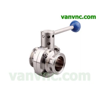 Van bướm vi sinh tay rút clamp
