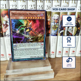 Thẻ bài yugioh chính hãng Dragoncaller Magician – Super Rare