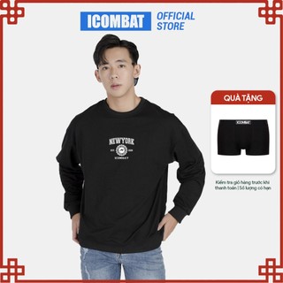 Áo sweater nỉ tay dài unisex in tên thành phố phong cách thể thao sưởi ấm DAPPERMAN