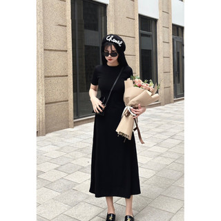 Váy cotton tăm Hàn dáng xoè thanh lịch