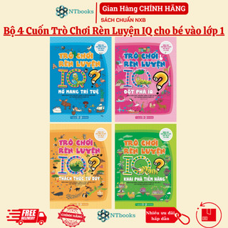 Sách Trò Chơi Rèn Luyện IQ Dành Cho Trẻ: Khai Phá Tiềm Năng, Đột Phá IQ, Thách Thức Tư Duy, Mở Mang Trí Tuệ (Bộ 4 cuốn)
