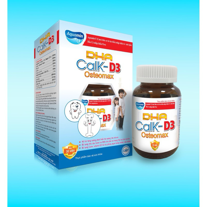 Viên uống bổ sung Canxi D3 từ tảo biển- DHA Calk-D3 Osteomax
