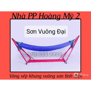 Võng xếp khung vuông sơn tĩnh điện (người lớn)
