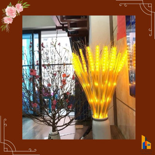 Đèn led Bông lúa 10 bông Màu Vàng Ấm ,sang đẹp 12 mắt led