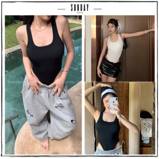Bodysuit Ba Lỗ Cổ Vuông, Áo Liền Thân Nhiều Màu - Sunday Clothing AO030