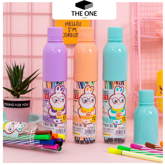 Bộ bút con thỏ THE ONE 12/18/24 Màu. VPP THE ONE.
