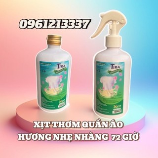 Xịt thơm quần áo tira 500ml - hương lovely bloom - cho giặt ủi