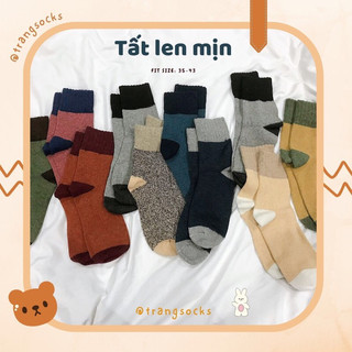 Tất len mịn cao cổ