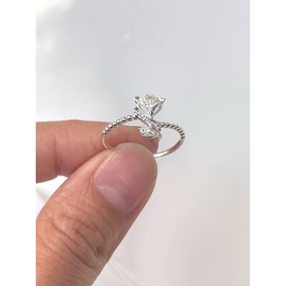 Nhẫn hồ ly bạc nhỏ xinh