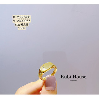 Nhẫn titan mặt oval trơn