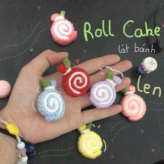 Móc khoá len Roll Cake 🍰