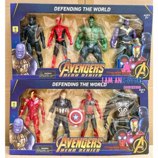Mô hình siêu anh hùng chi tiết lam anh store, spider man, đội trưởng mỹ cử động các khớp