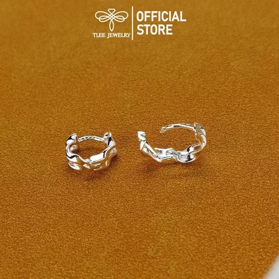 Khuyên tai bạc nữ TLEE, bông tai tròn kép nhiều size cá tính TLEE JEWELRY B0496
