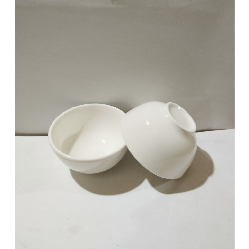 combo 10 cái chén chấm sứ trắng 3.5'' (8.5cm) 3.7'' 9.3cm, combo 5 cái chén nước chấm