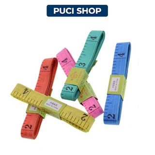 Thước dây đo 150cm, thước đo eo bụng,chiều cao, may đồ, 3 vòng