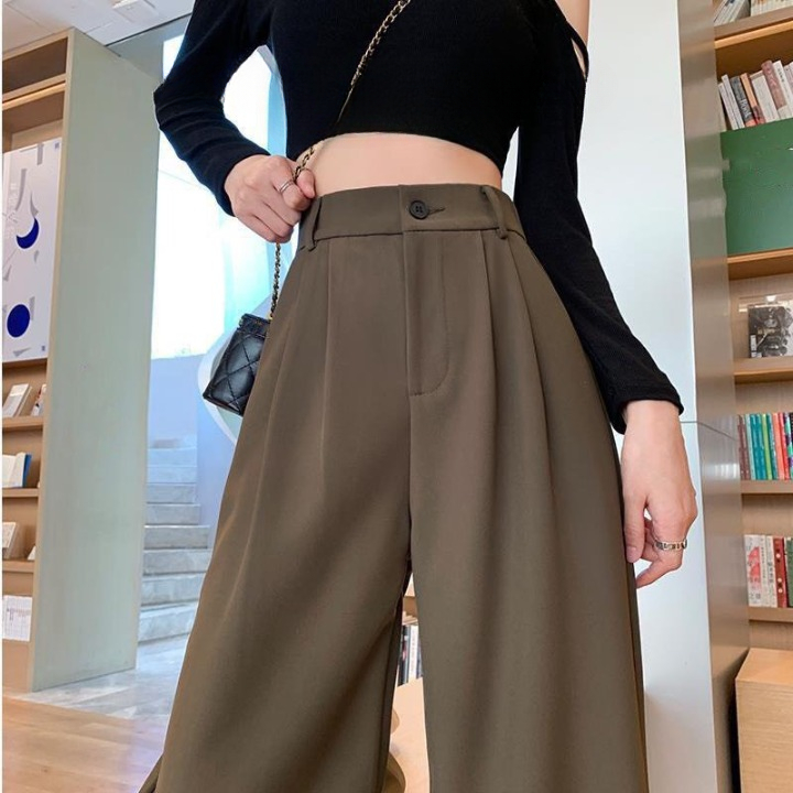 Quần Ống Suông Cạp Cao Vải GOL Nhật Nhập Khẩu Dài 103cm D6344 | BigBuy360 - bigbuy360.vn