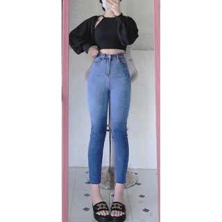 Quần dài nữ, quần jeans bò chất mịn co dãn tốt siêu xinh