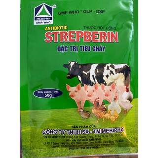 Strepberin mebipha. tiêu chảy, chướng bụng đầy hơi trên vật nuôi.