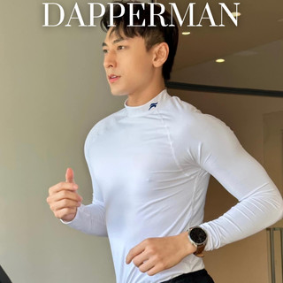 Áo thể thao tay dài giữ nhiệt cổ trụ DAPPERMAN thích hợp tập gym, chơi thể thao, mặc chống nắng thời trang cao cấp