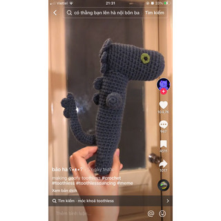 Móc khoá rồng đen vô tri