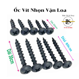 Ốc vít nhọn bắt thùng loa ren xoắn thưa taiwan m4 - điện tử lk shop