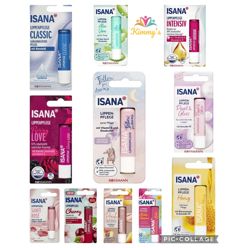 [Có sẵn] Son dưỡng nội địa Đức ISANA (hàng Đức)