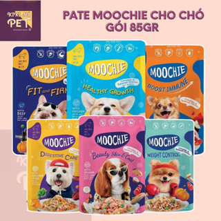 Pate moochie cho chó 8 vị thơm ngon phù hợp với mọi lứa tuổi gói 85gr & 70gr - kikino
