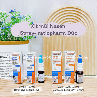 Xịt mũi Nasen Spray - ratioparm Đức