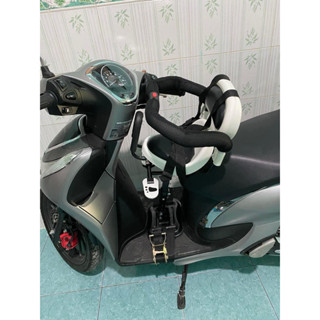 Ghế xe máy tay ga,ghế xe điện đa năng cho bé có lò xo giảm sóc