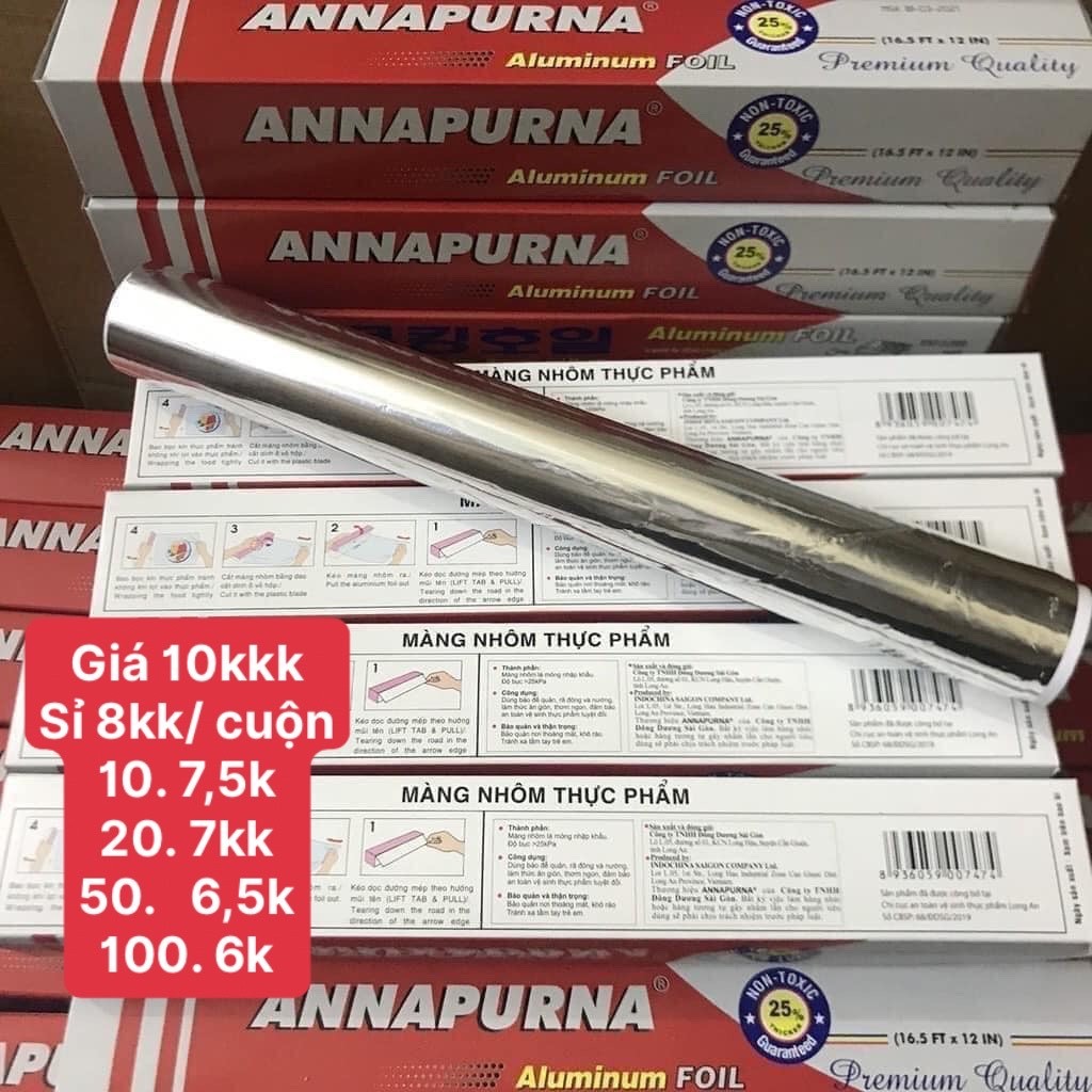 (Bán buôn-chuyên sỉ) Giấy bạc nướng thịt (cuộn)