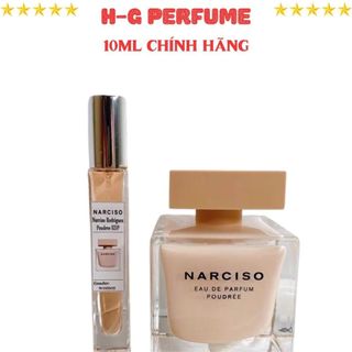 Nước hoa nữ Narciso Poudrée Eau de Parfum, Chiết 10ml