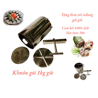 Khuôn làm giò inox 1kg, khuôn giò xào hay khuôn làm giò thủ