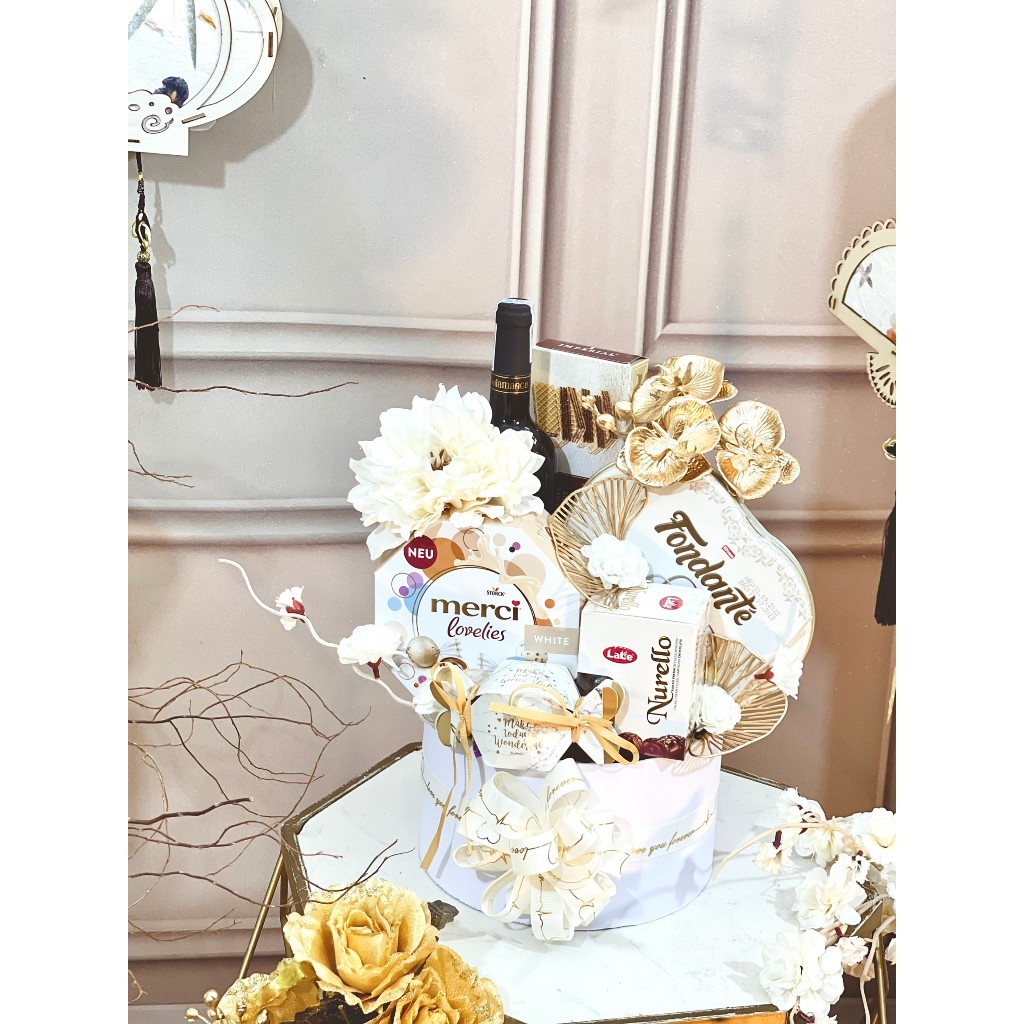 SẴN trụ gói quà TẾT, giỏ quà tết hình trụ tròn loại I