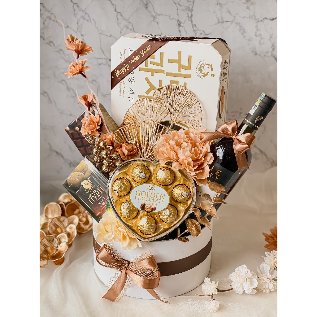 SẴN trụ gói quà TẾT, giỏ quà tết hình trụ tròn loại I