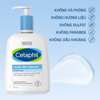 Sữa rửa mặt dịu lành cho da nhạy cảm cetaphil 1000ml