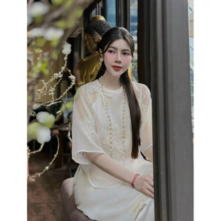 pháp phục đồ lam đi lễ đi chùa tơ cao cấp