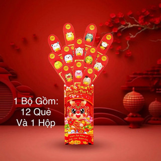 Si/ bao lì xì gieo quẻ phát lộc hộp 12 cái