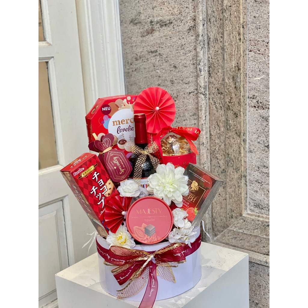 SẴN trụ gói quà TẾT, giỏ quà tết hình trụ tròn loại I