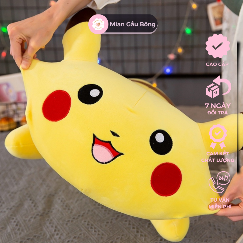 Gấu Bông Pikachu, Gối Ôm, Thú Nhồi Bông Pikachu