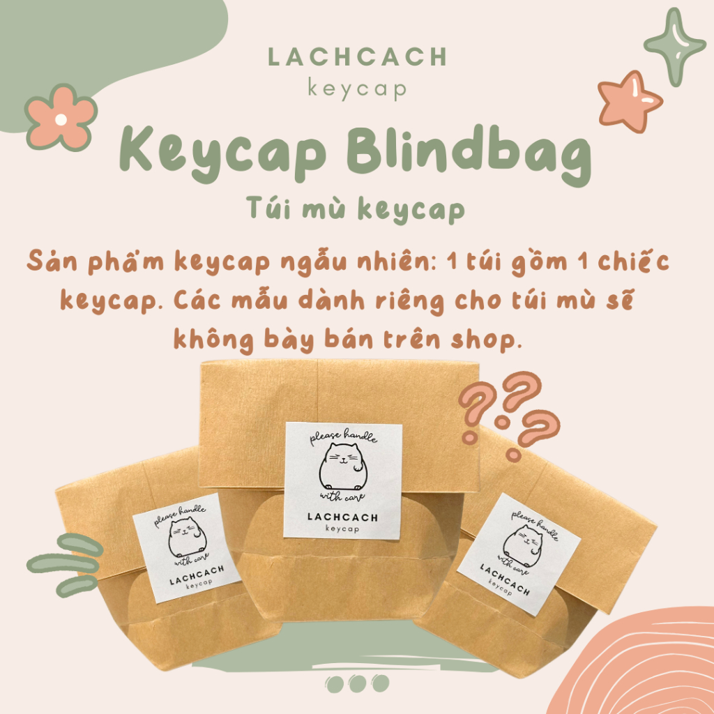 - Keycap Blindbag | Túi mù keycap bất ngờ | Sản phẩm dành cho bàn phím cơ