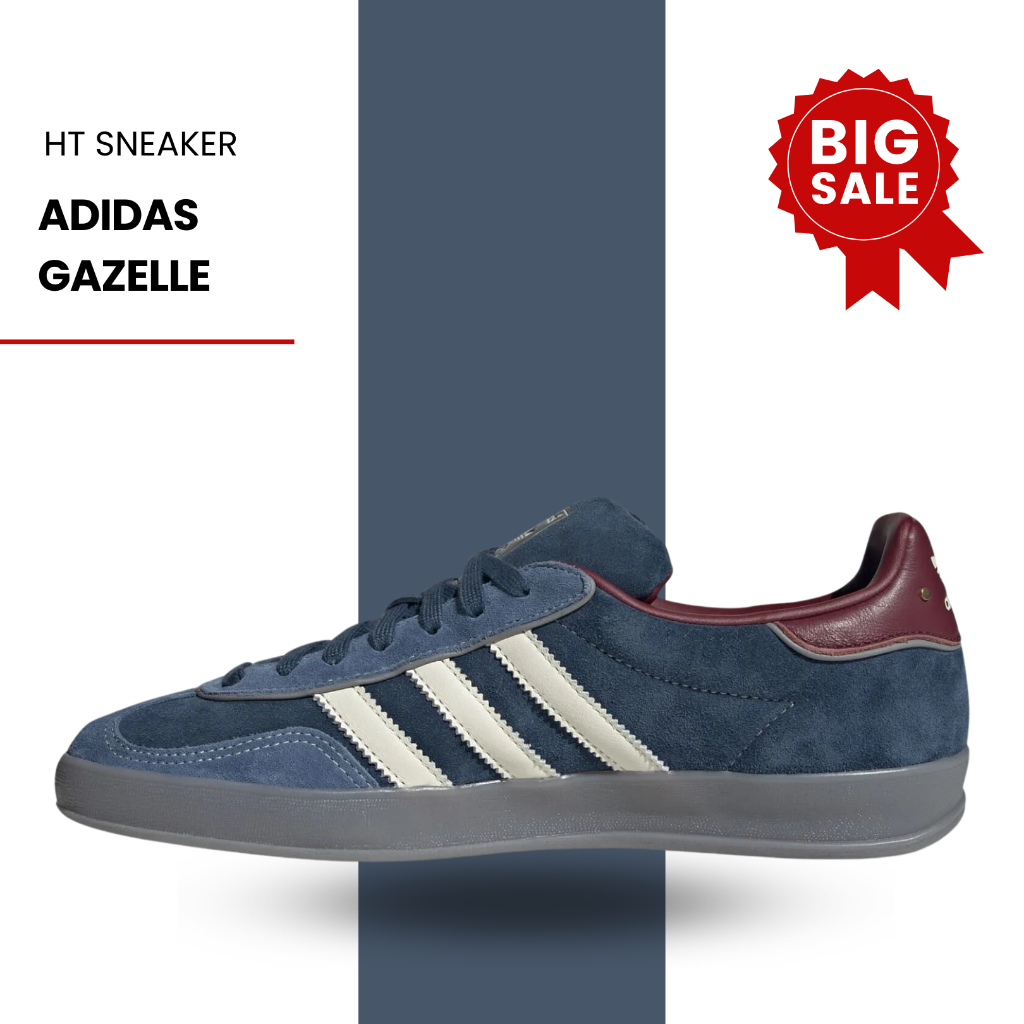 [HT SNEAKER] Giày Sneaker Das Gazelle Navy Old White