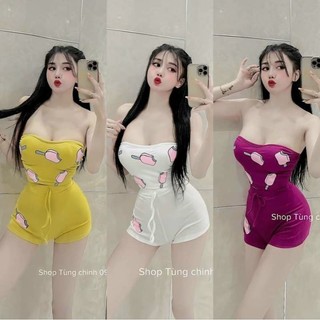 Set phối áo ống + quần ôm 2 bên - Thiết kế Tùng Chinh