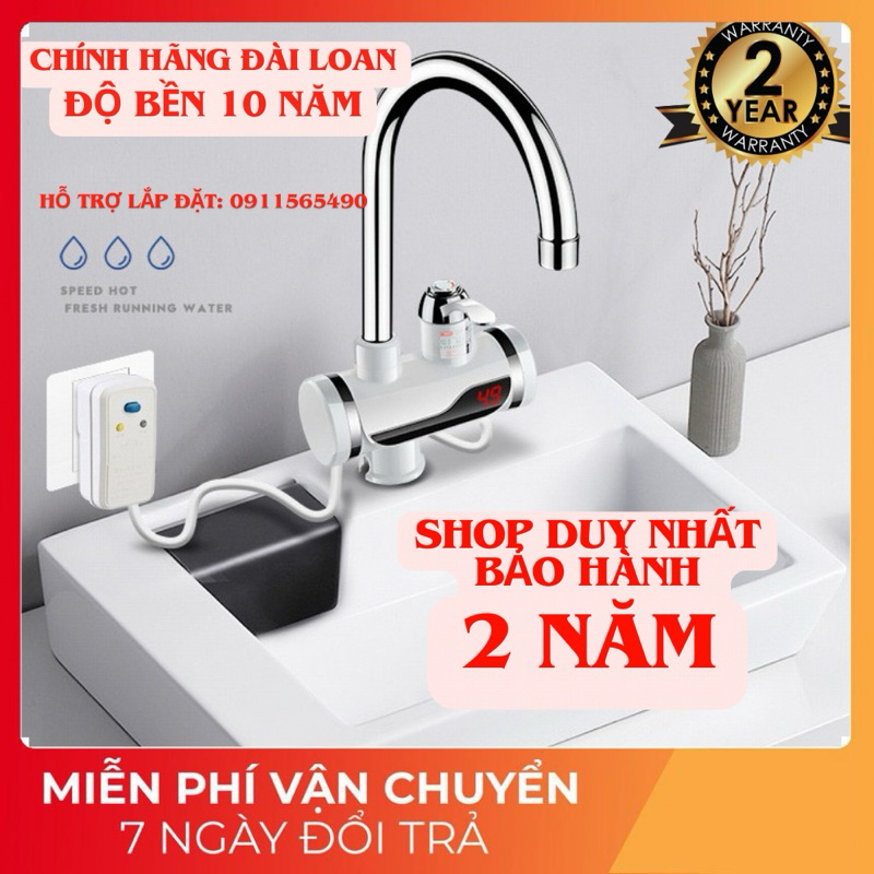 Vòi nước nóng siêu tốc,Vòi nước nóng,vòi nước nóng trực tiếp có rơ le chống giật,vòi nóng lạnh hàng chuẩn taiwan
