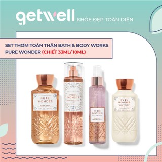 Mẫu thử Sản Phẩm Tắm Dưỡng Xịt Thơm Toàn Thân Bath & Body Works - PURE WONDER