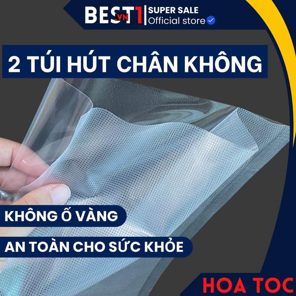 Combo 2 Túi hút chân không 1 mặt nhám Dapai chất liệu an toàn cho sức khoẻ