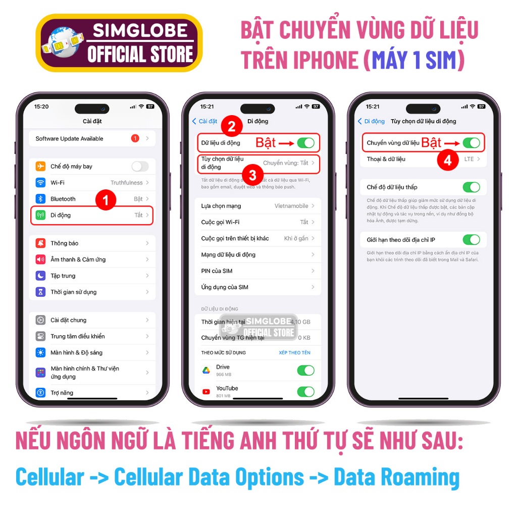 SIM DU LỊCH INDONESIA - BALI 3-30 NGÀY - KHÔNG GIỚI HẠN - KHÔNG CẦN KÍCH HOẠT - CÓ ESIM