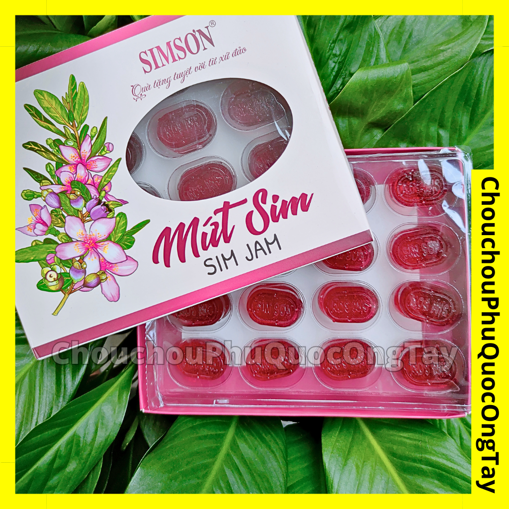 [XẢ KHO] Mứt sim Phú Quốc, mứt sim viên SIM SƠN - hộp 200g 16 viên - Đặc sản Phú Quốc