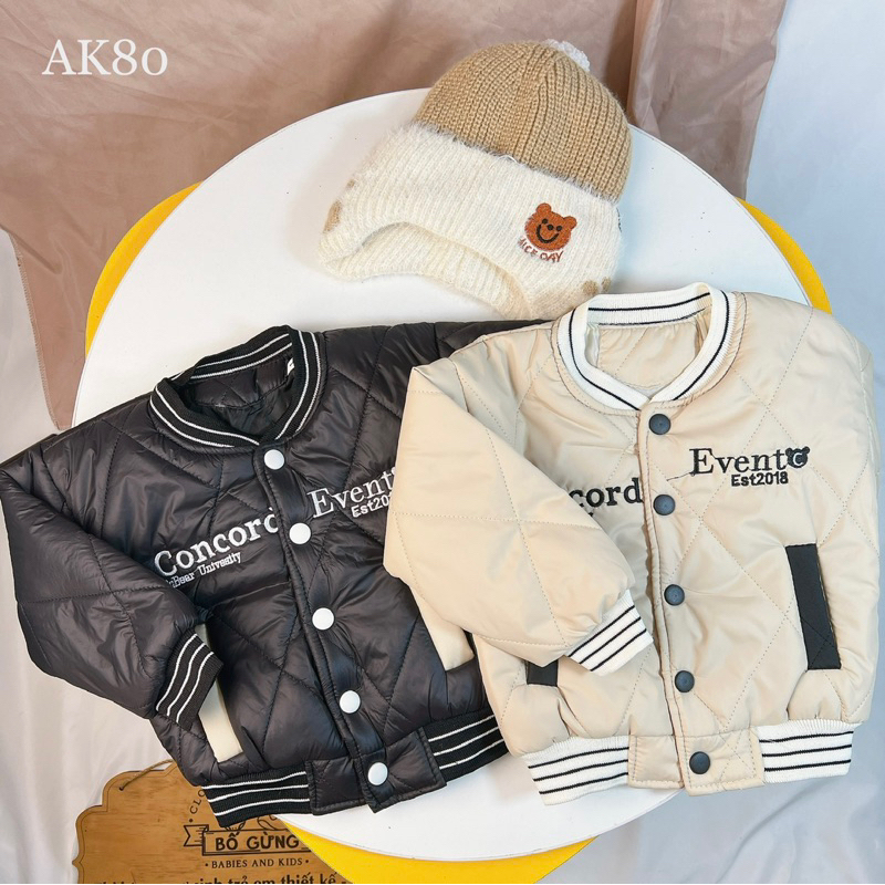 áo phao cúc bấm
